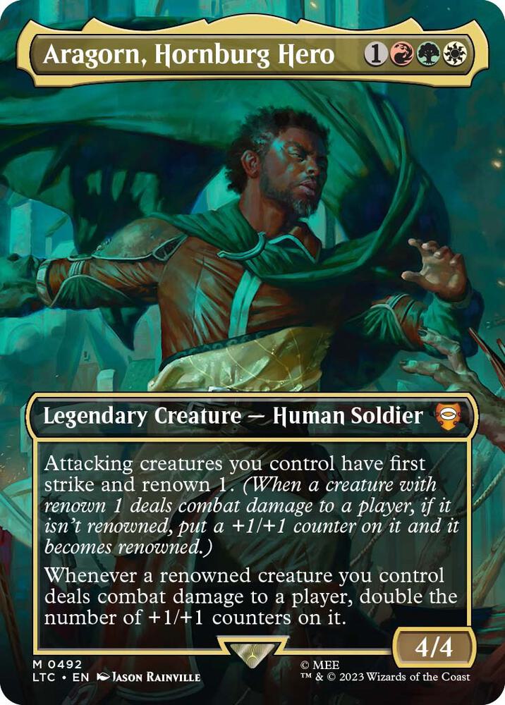 Aragorn, Hornburg Hero (Borderless) [The Lord of the Rings: Tales of Middle-Earth Commander]