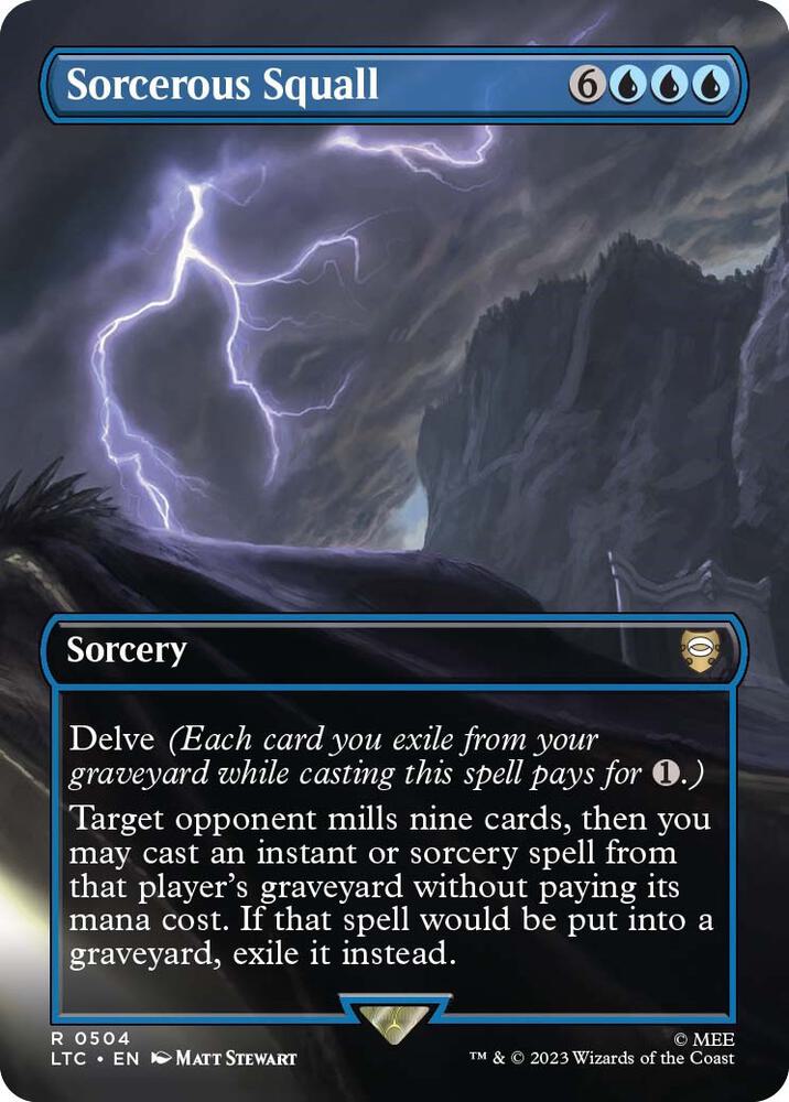 Sorcerous Squall (Borderless) [The Lord of the Rings: Tales of Middle-Earth Commander]
