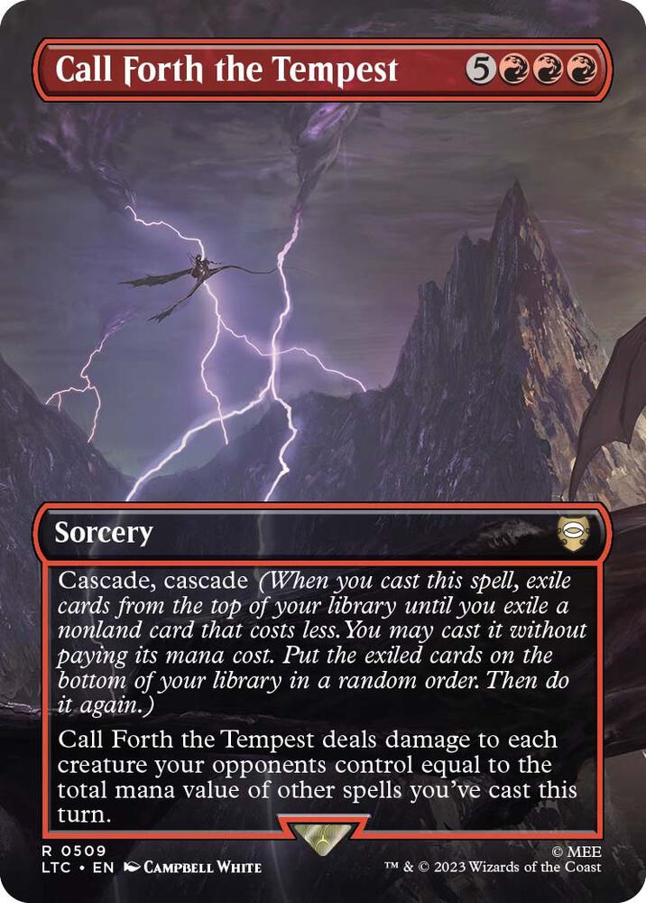 Call Forth the Tempest (Borderless) [The Lord of the Rings: Tales of Middle-Earth Commander]
