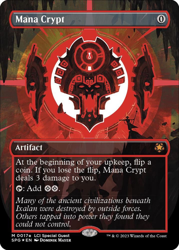 Mana Crypt (0017e) (Borderless) [The Lost Caverns of Ixalan Special Guests]