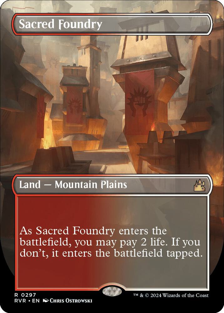 Sacred Foundry (Borderless) [Ravnica Remastered]