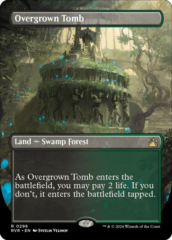 Overgrown Tomb (Borderless) [Ravnica Remastered]