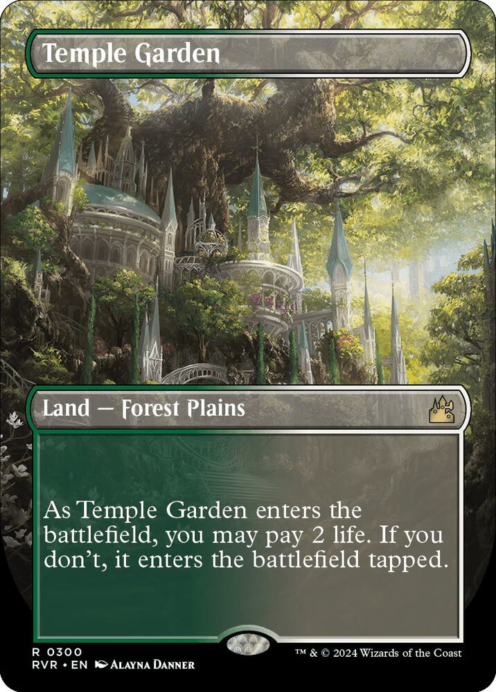 Temple Garden (Borderless) [Ravnica Remastered]