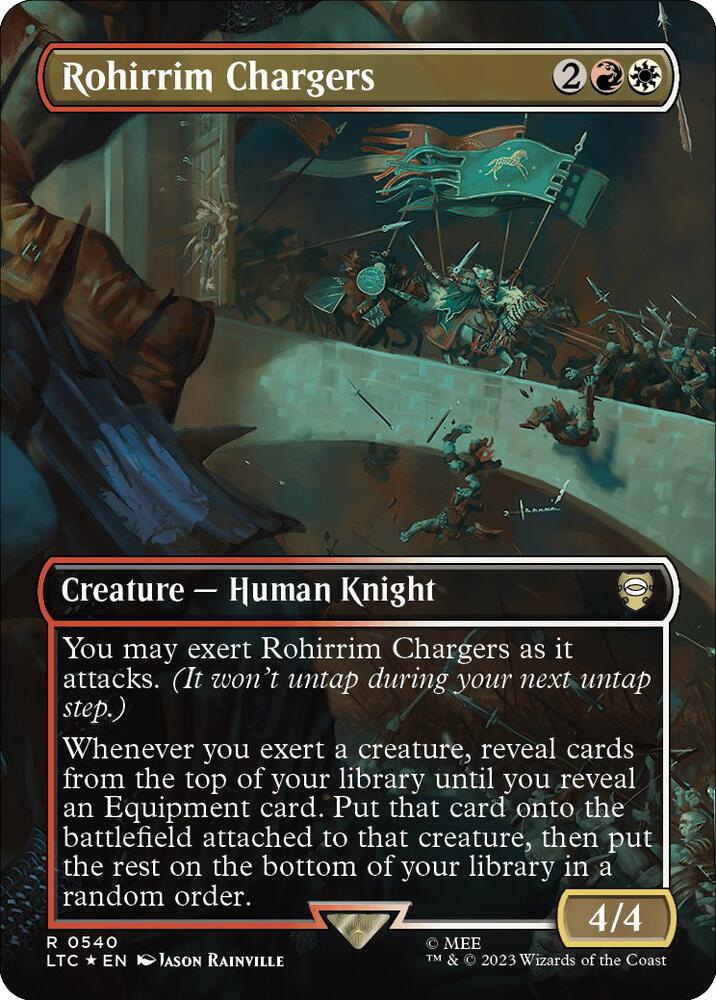 Rohirrim Chargers (Borderless) (Surge Foil) [The Lord of the Rings: Tales of Middle-Earth Commander]