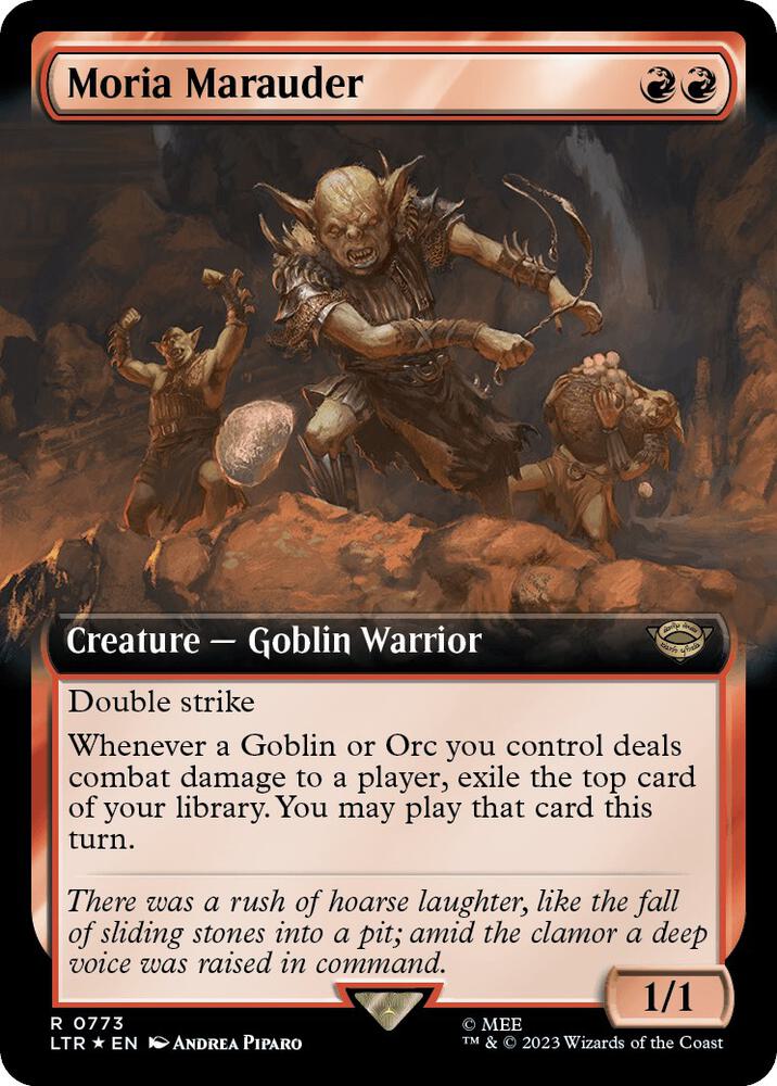 Moria Marauder (Extended Art) (Surge Foil) [The Lord of the Rings: Tales of Middle-Earth]