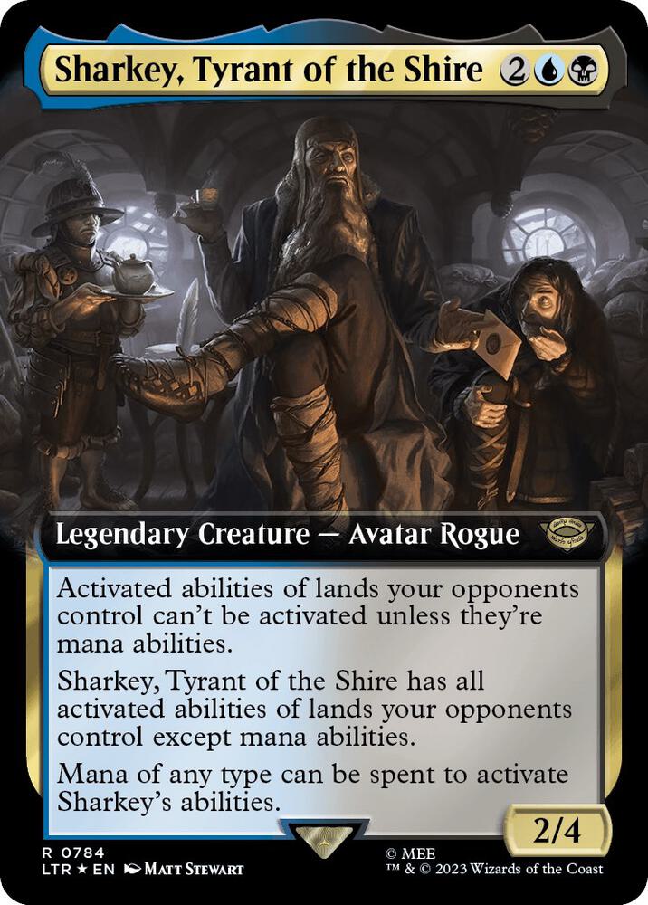 Sharkey, Tyrant of the Shire (Extended Art) (Surge Foil) [The Lord of the Rings: Tales of Middle-Earth]