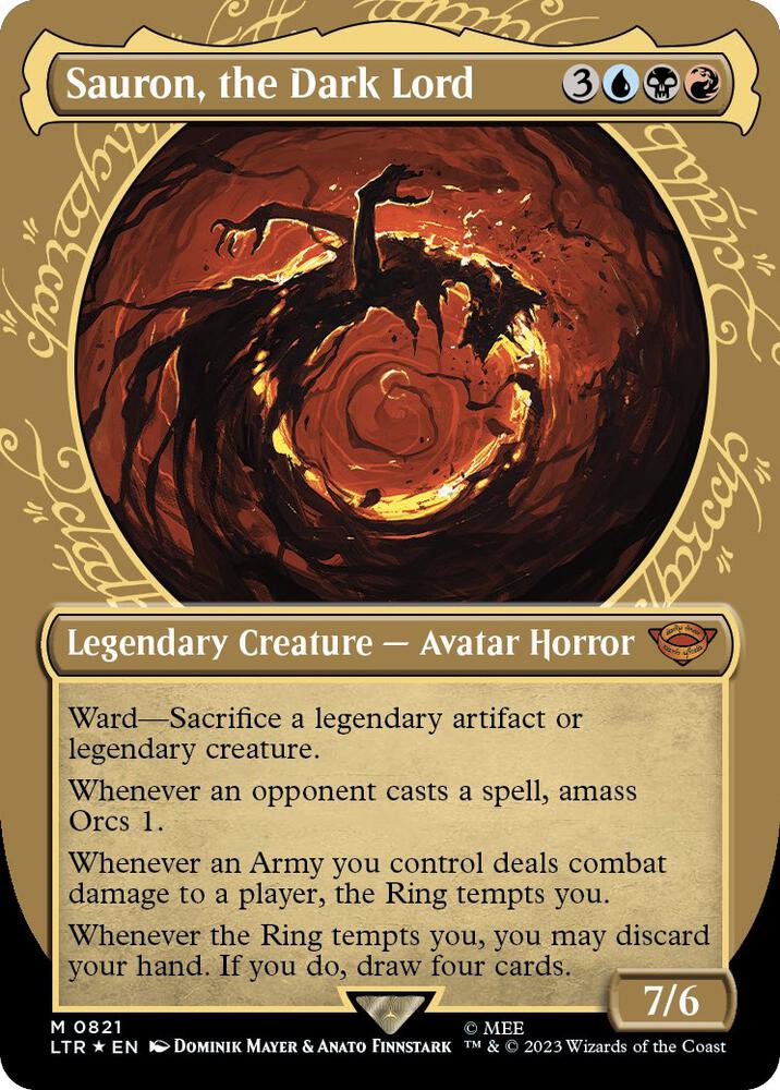 Sauron, the Dark Lord (Showcase) (Surge Foil) [The Lord of the Rings: Tales of Middle-Earth]