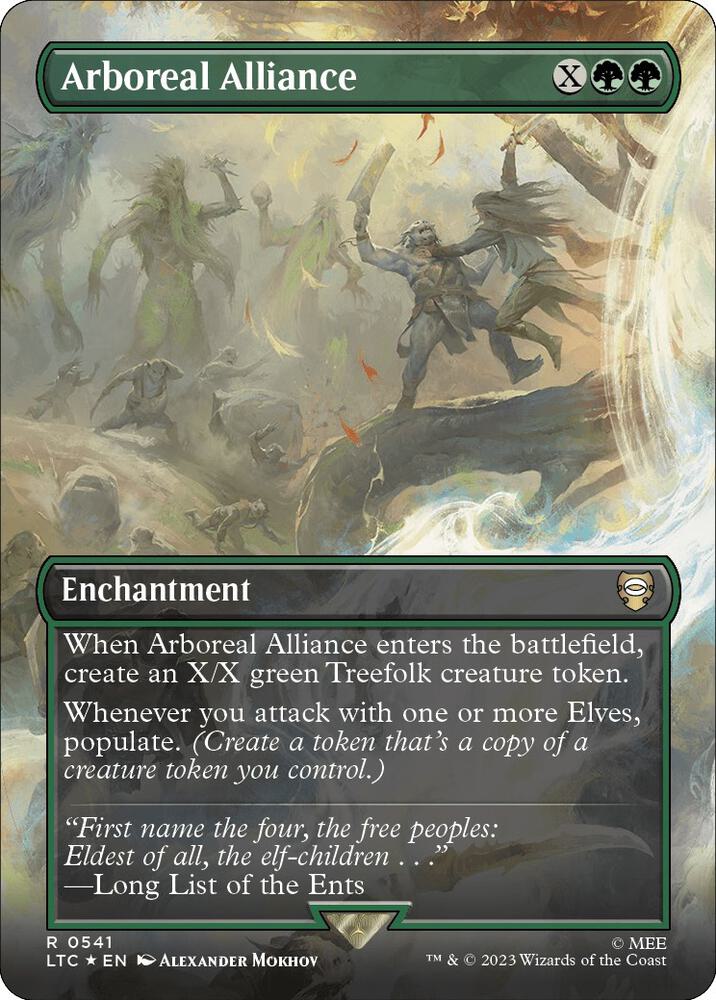 Arboreal Alliance (Borderless) (Surge Foil) [The Lord of the Rings: Tales of Middle-Earth Commander]