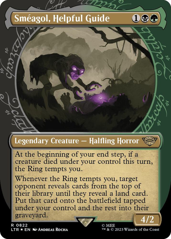 Smeagol, Helpful Guide (Showcase) (Surge Foil) [The Lord of the Rings: Tales of Middle-Earth]