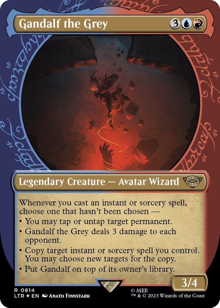 Gandalf the Grey (Showcase) (Surge Foil) [The Lord of the Rings: Tales of Middle-Earth]