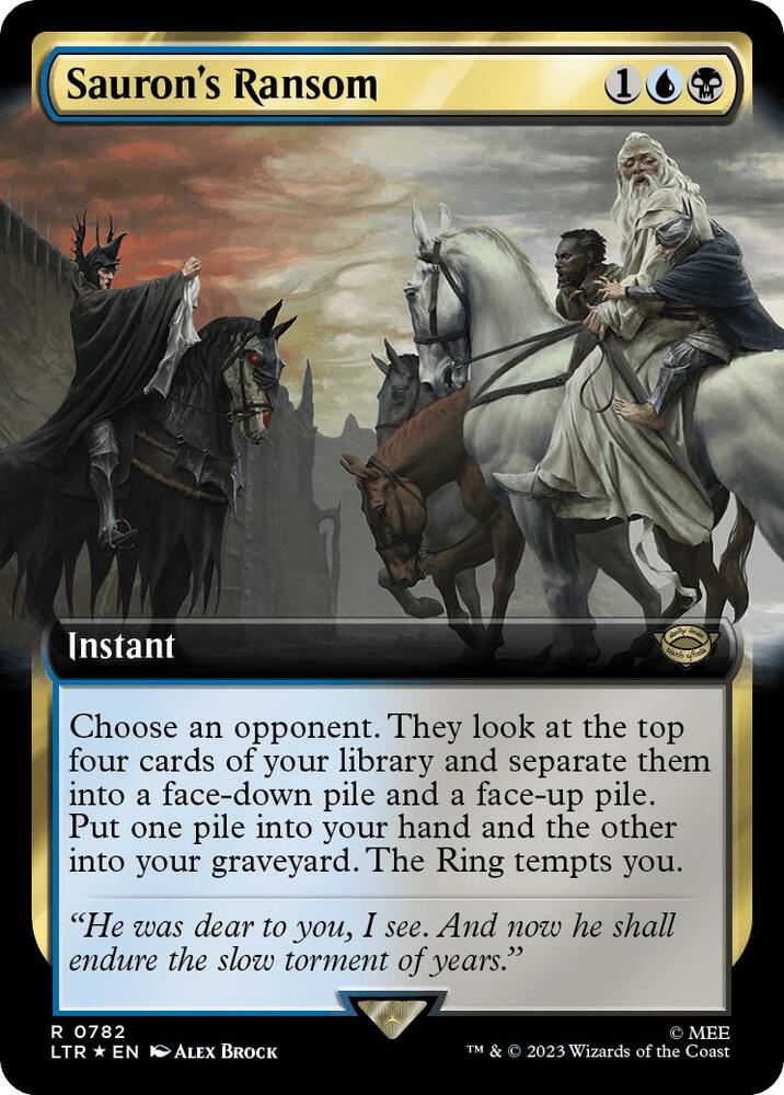 Sauron's Ransom (Extended Art) (Surge Foil) [The Lord of the Rings: Tales of Middle-Earth]