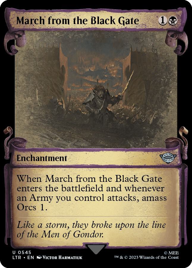 March from the Black Gate [The Lord of the Rings: Tales of Middle-Earth Showcase Scrolls]