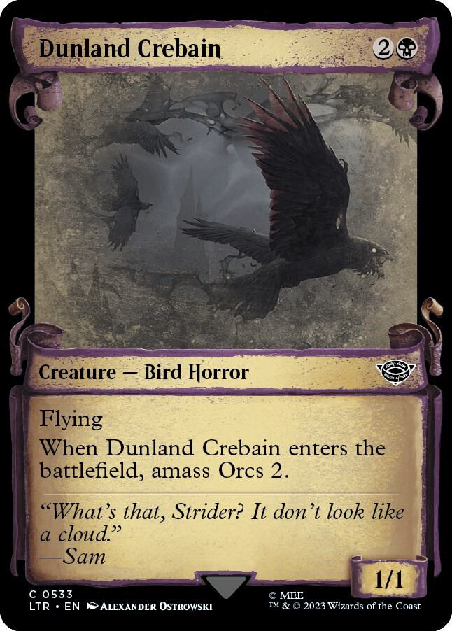 Dunland Crebain [The Lord of the Rings: Tales of Middle-Earth Showcase Scrolls]