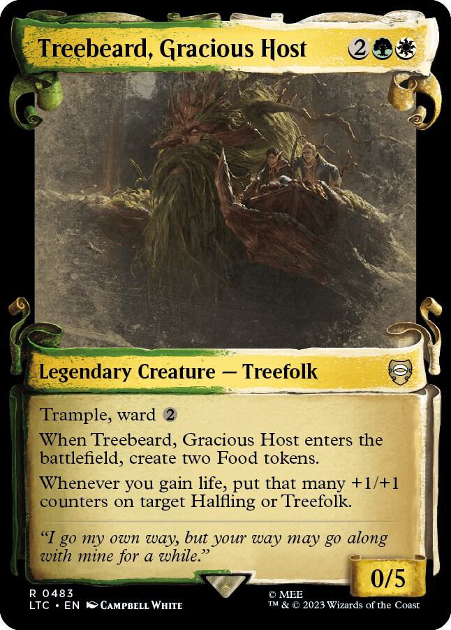 Treebeard, Gracious Host [The Lord of the Rings: Tales of Middle-Earth Commander Showcase Scrolls]