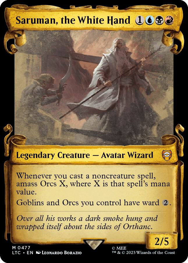 Saruman, the White Hand [The Lord of the Rings: Tales of Middle-Earth Commander Showcase Scrolls]