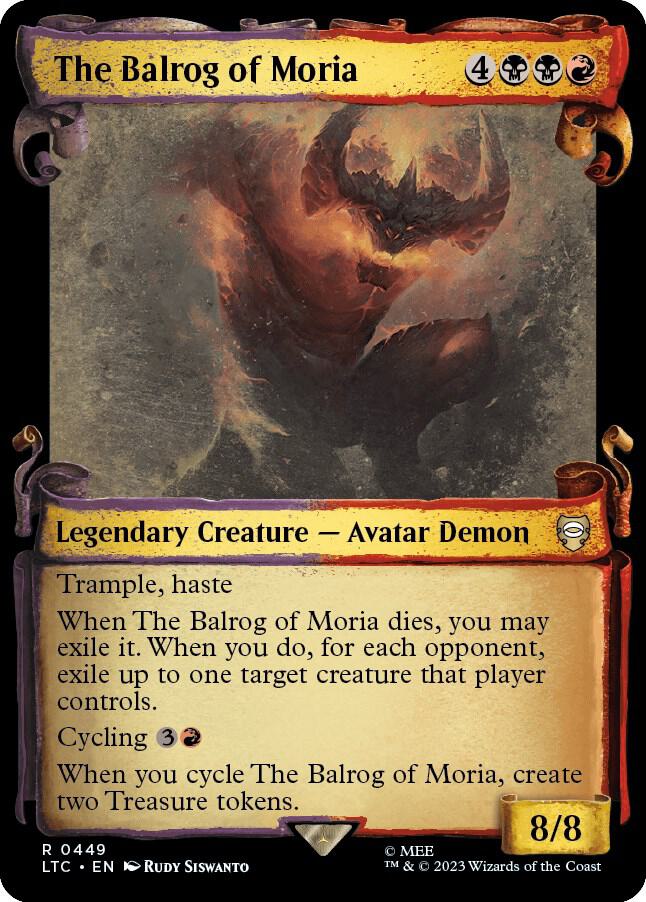 The Balrog of Moria [The Lord of the Rings: Tales of Middle-Earth Commander Showcase Scrolls]
