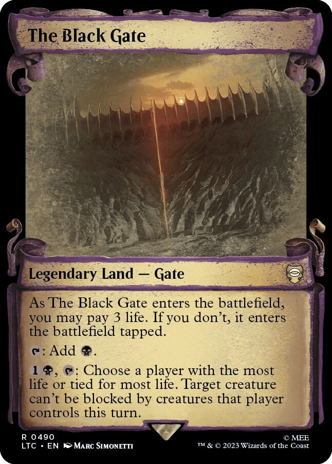 The Black Gate [The Lord of the Rings: Tales of Middle-Earth Commander Showcase Scrolls]