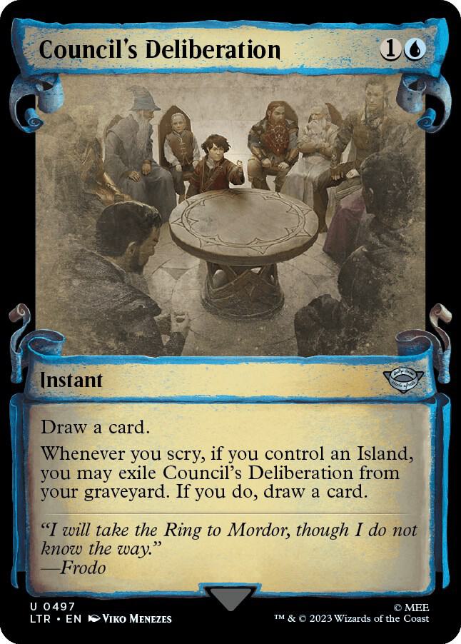 Council's Deliberation [The Lord of the Rings: Tales of Middle-Earth Showcase Scrolls]