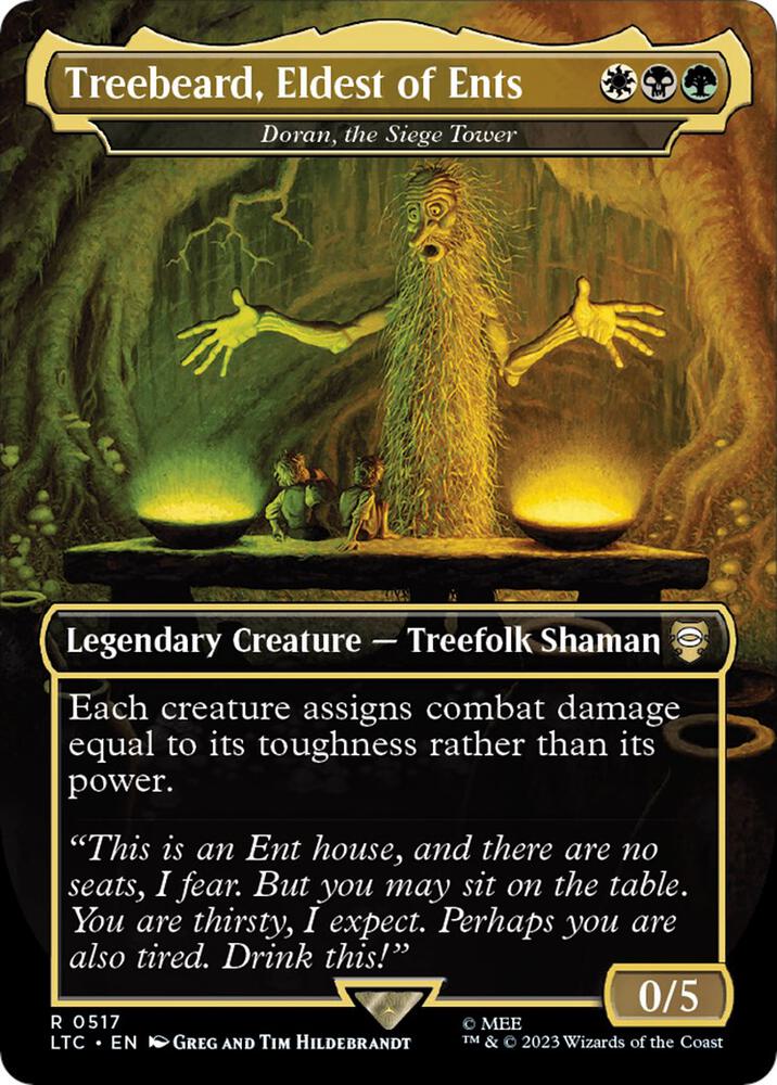 Treebeard, Eldest of Ents - Doran, the Siege Tower (Borderless) [The Lord of the Rings: Tales of Middle-Earth Commander]