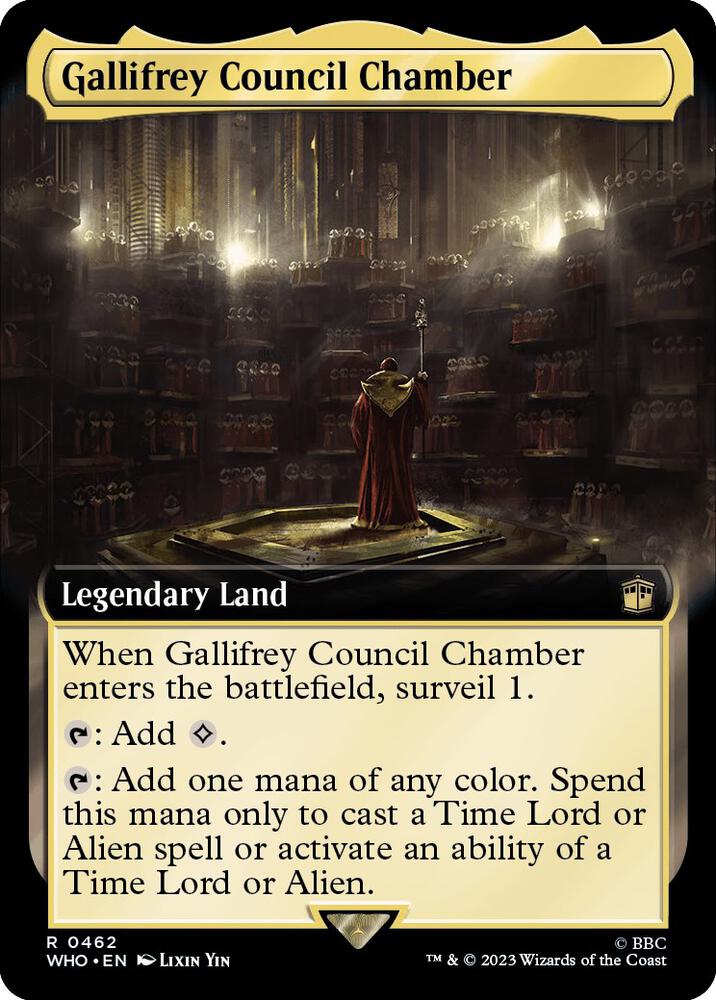 Gallifrey Council Chamber (Extended Art) [Doctor Who]