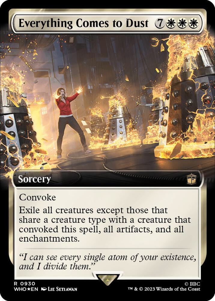 Everything Comes to Dust (Extended Art) (Surge Foil) [Doctor Who]