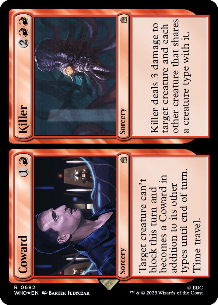 Coward // Killer (Surge Foil) [Doctor Who]