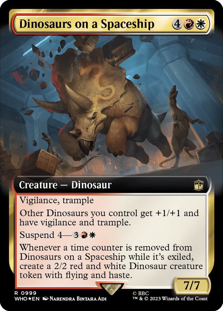 Dinosaurs on a Spaceship (Extended Art) (Surge Foil) [Doctor Who]