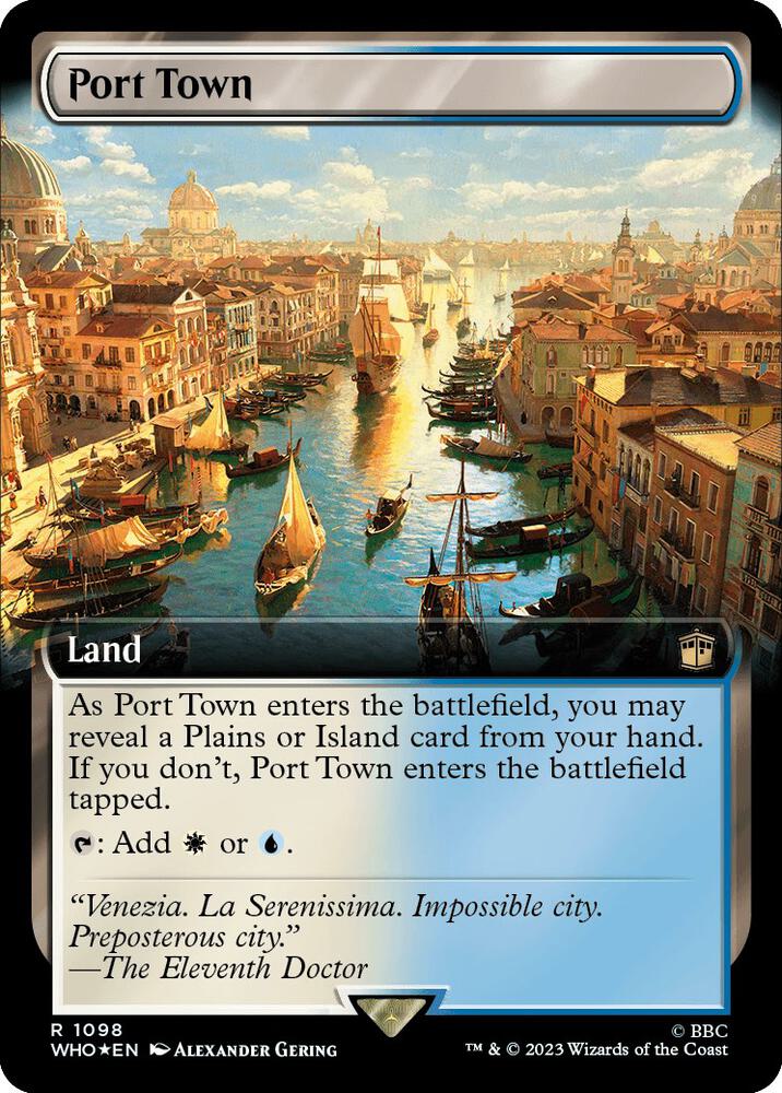 Port Town (Extended Art) (Surge Foil) [Doctor Who]