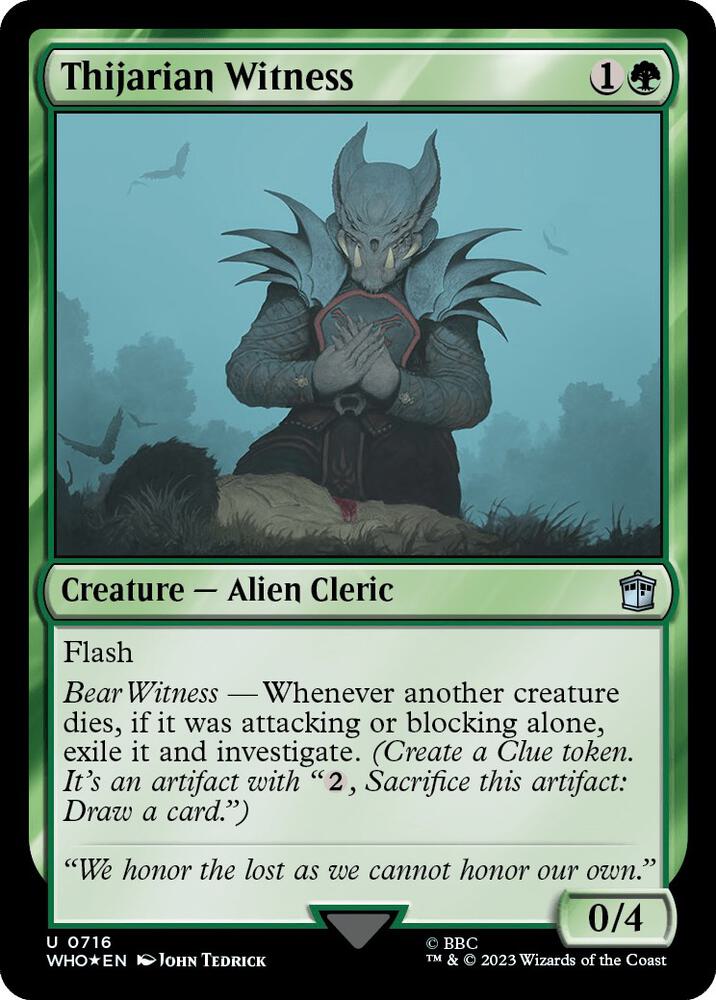 Thijarian Witness (Surge Foil) [Doctor Who]