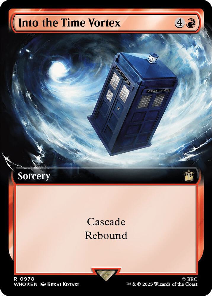 Into the Time Vortex (Extended Art) (Surge Foil) [Doctor Who]