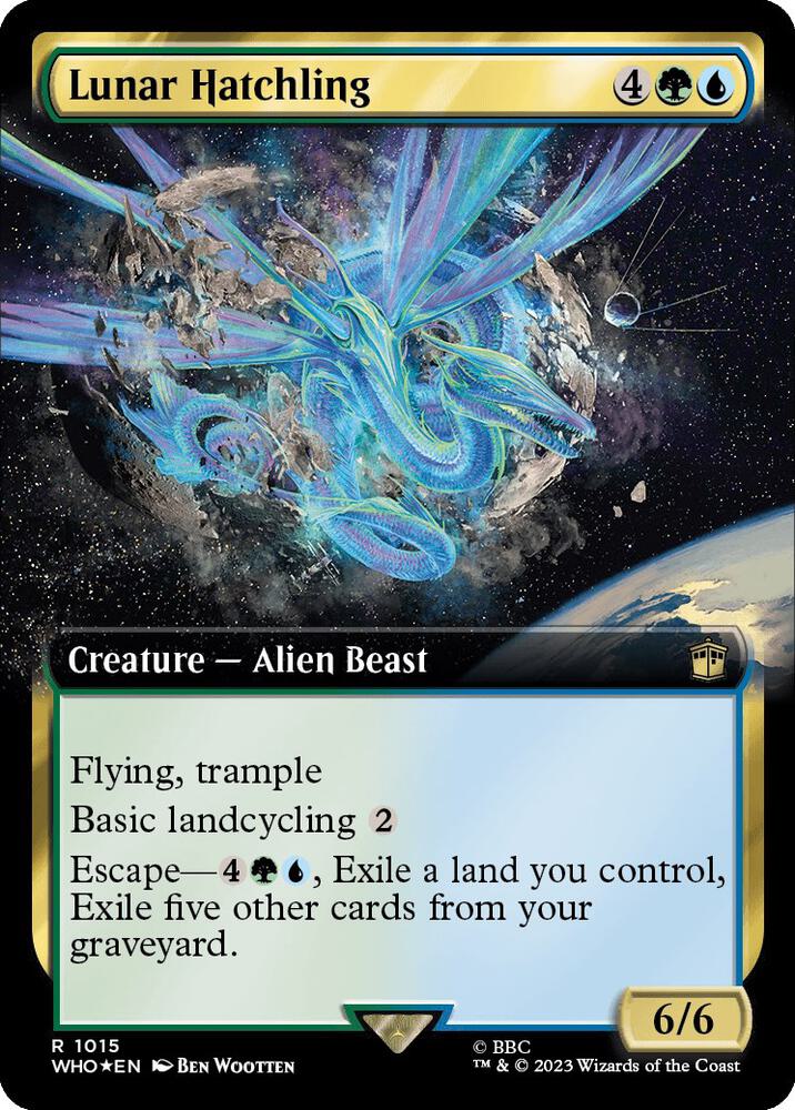 Lunar Hatchling (Extended Art) (Surge Foil) [Doctor Who]