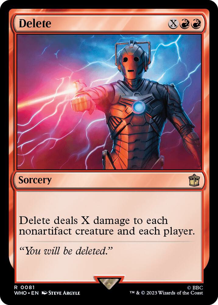 Delete [Doctor Who]