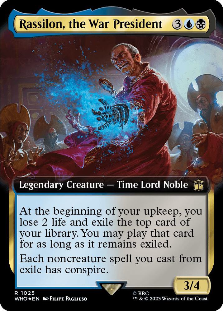 Rassilon, the War President (Extended Art) (Surge Foil) [Doctor Who]