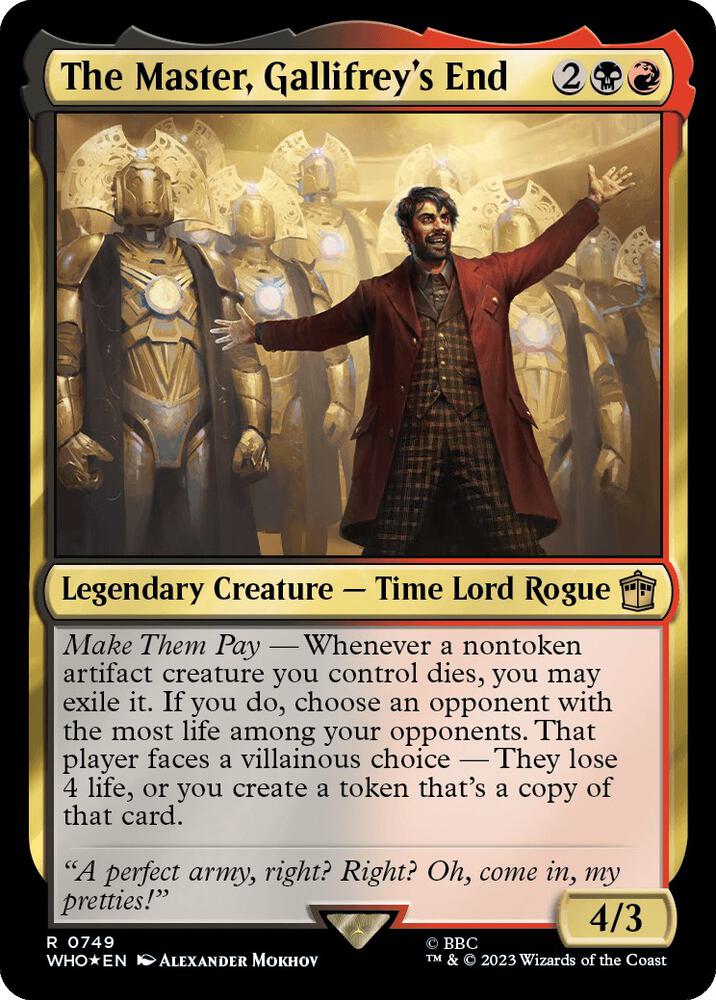 The Master, Gallifrey's End (Surge Foil) [Doctor Who]