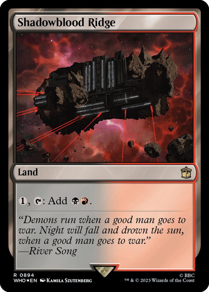 Shadowblood Ridge (Surge Foil) [Doctor Who]