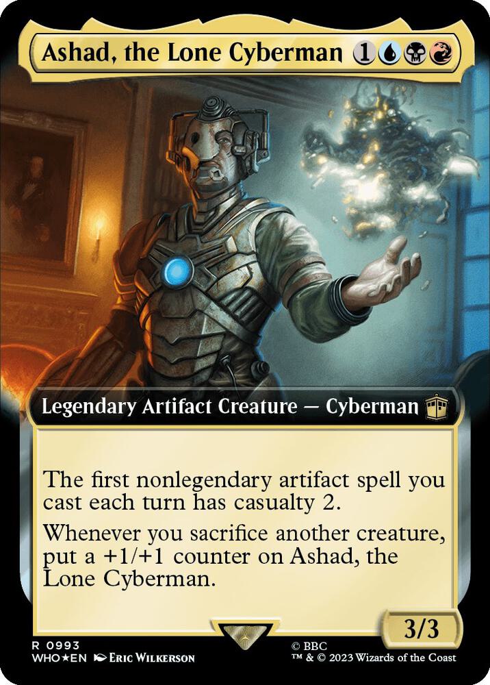 Ashad, the Lone Cyberman (Extended Art) (Surge Foil) [Doctor Who]