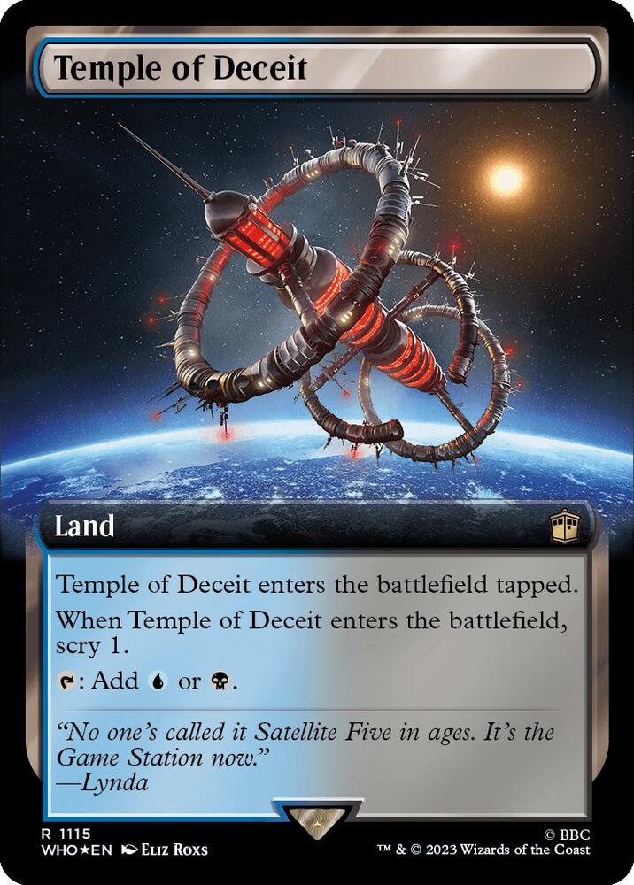 Temple of Deceit (Extended Art) (Surge Foil) [Doctor Who]