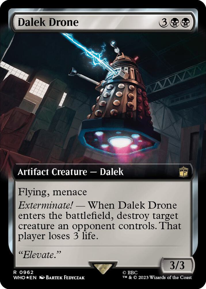 Dalek Drone (Extended Art) (Surge Foil) [Doctor Who]