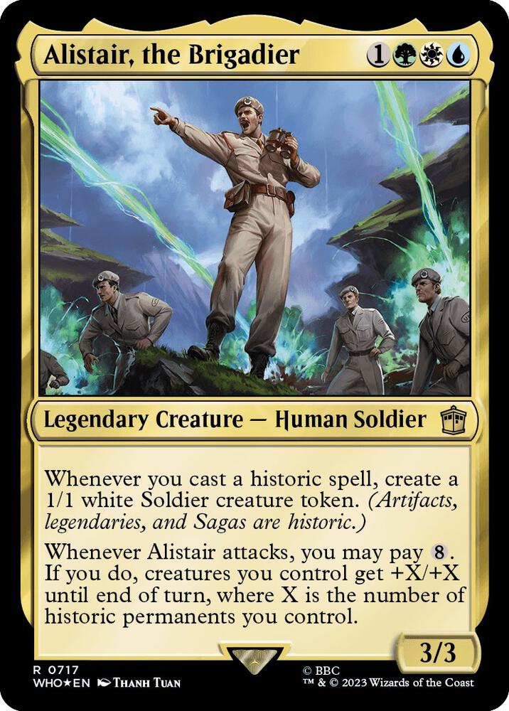 Alistair, the Brigadier (Surge Foil) [Doctor Who]