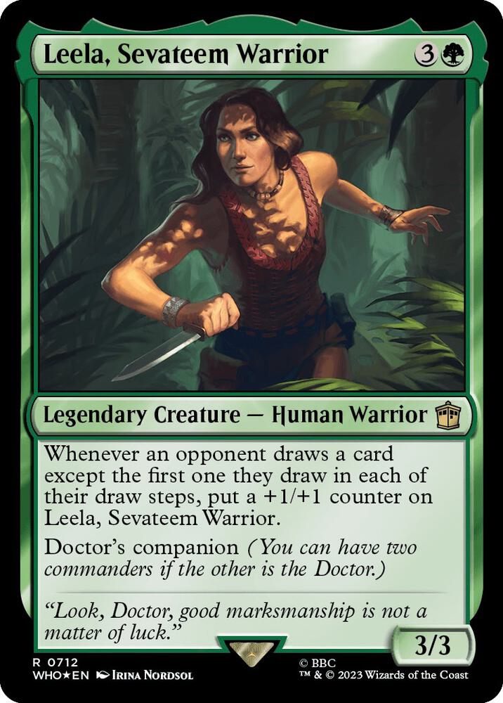 Leela, Sevateem Warrior (Surge Foil) [Doctor Who]