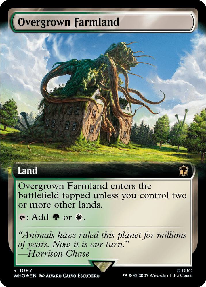 Overgrown Farmland (Extended Art) (Surge Foil) [Doctor Who]