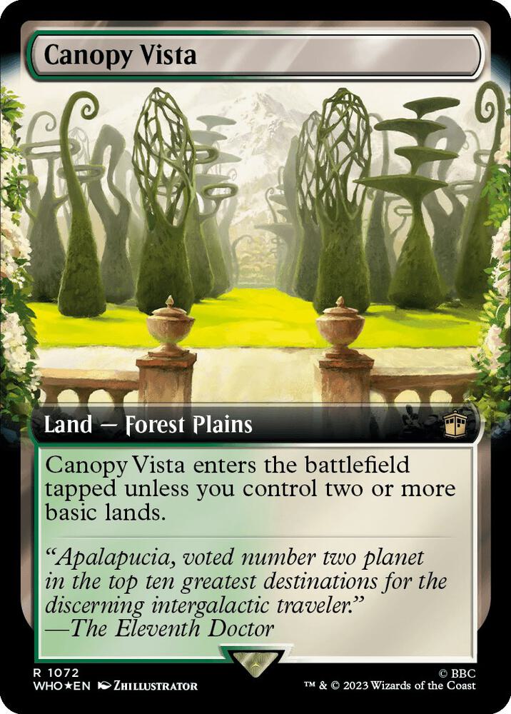 Canopy Vista (Extended Art) (Surge Foil) [Doctor Who]