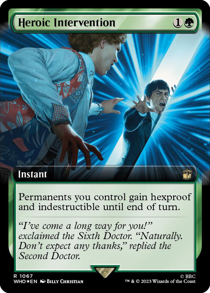 Heroic Intervention (Extended Art) (Surge Foil) [Doctor Who]