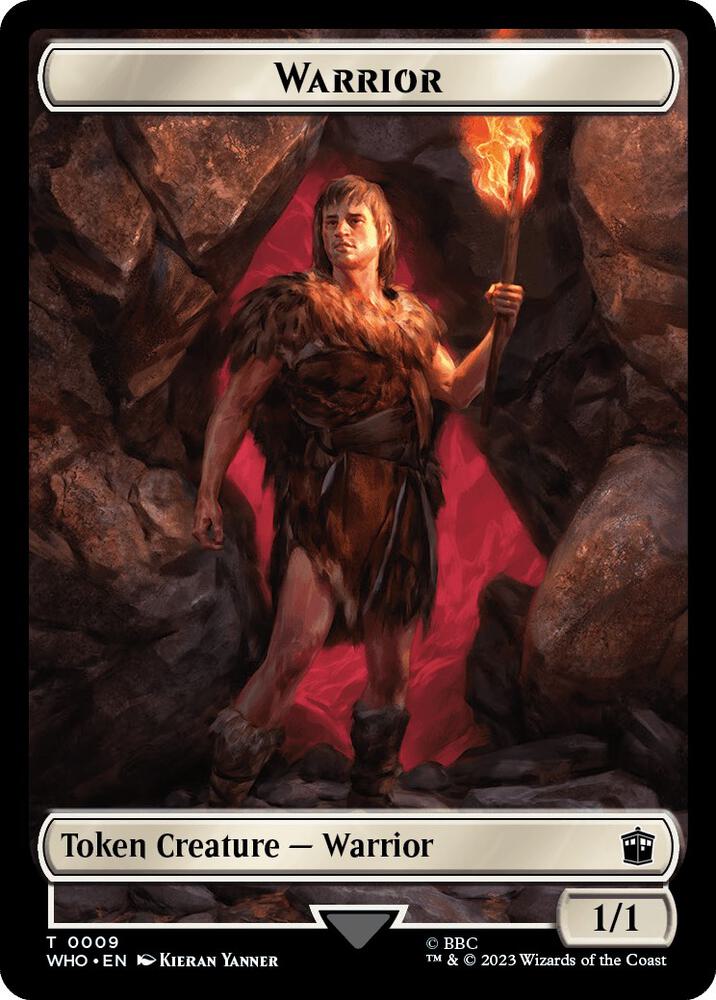 Warrior // Food (0027) Double-Sided Token [Doctor Who Tokens]