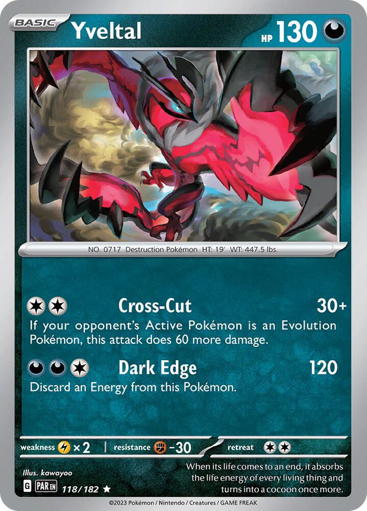 Yveltal (118/182) [Scarlet & Violet: Paradox Rift]