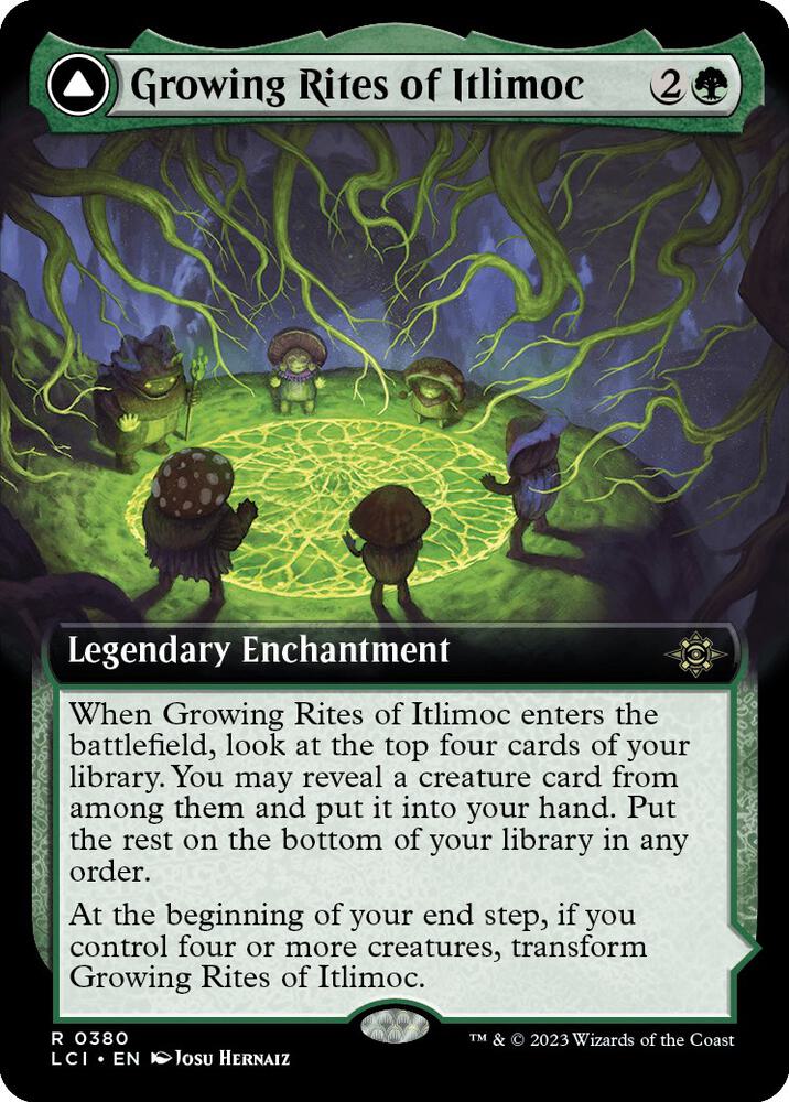 Growing Rites of Itlimoc // Itlimoc, Cradle of the Sun (Extended Art) [The Lost Caverns of Ixalan]