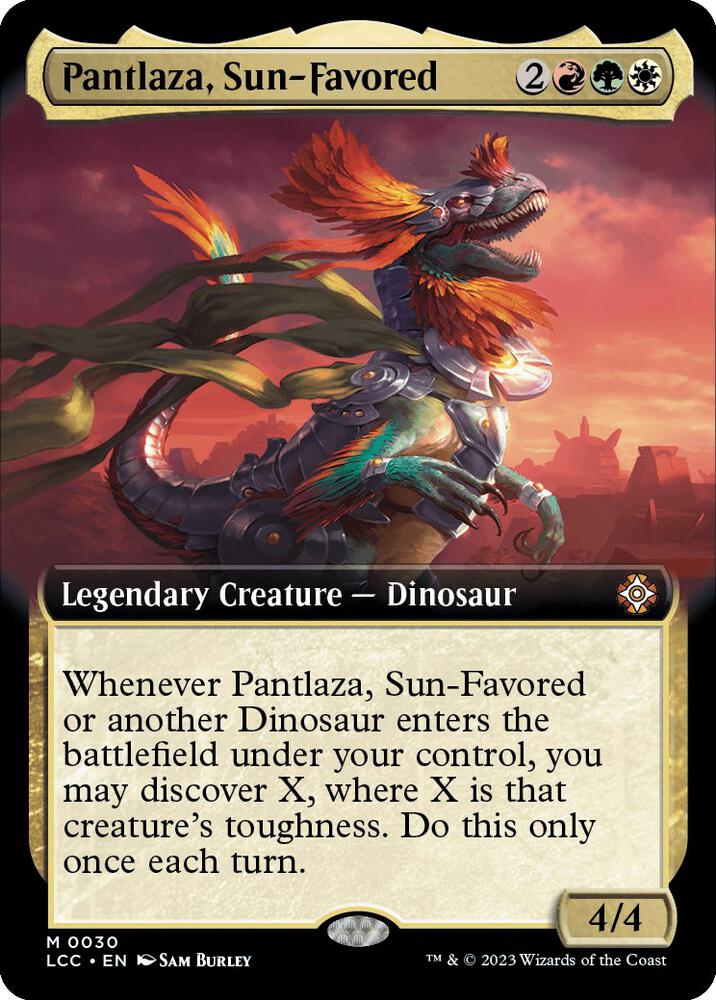 Pantlaza, Sun-Favored (Extended Art) [The Lost Caverns of Ixalan Commander]