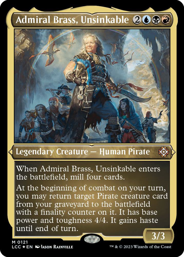 Admiral Brass, Unsinkable (Display Commander) [The Lost Caverns of Ixalan Commander]