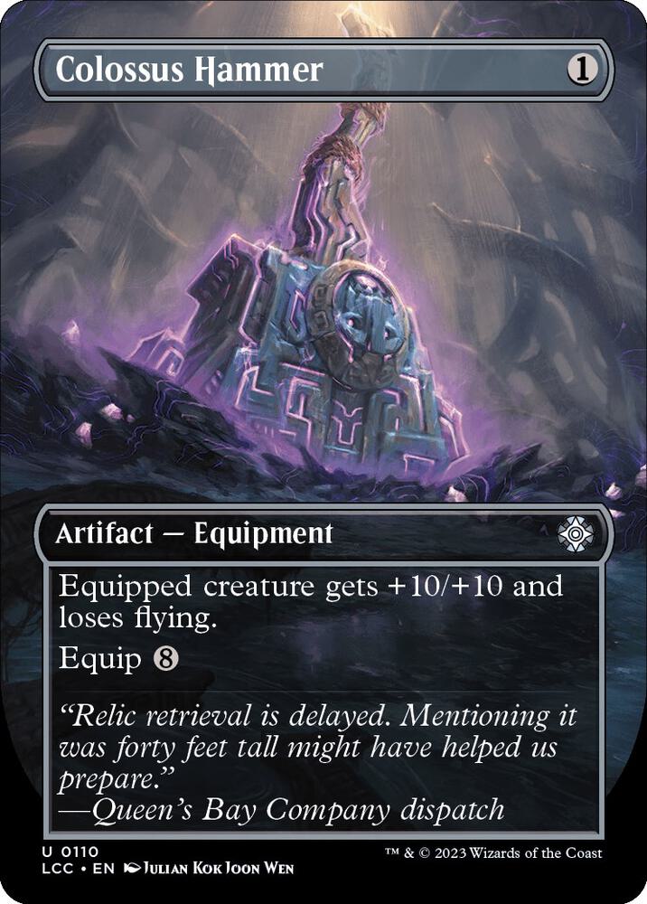 Colossus Hammer (Borderless) [The Lost Caverns of Ixalan Commander]