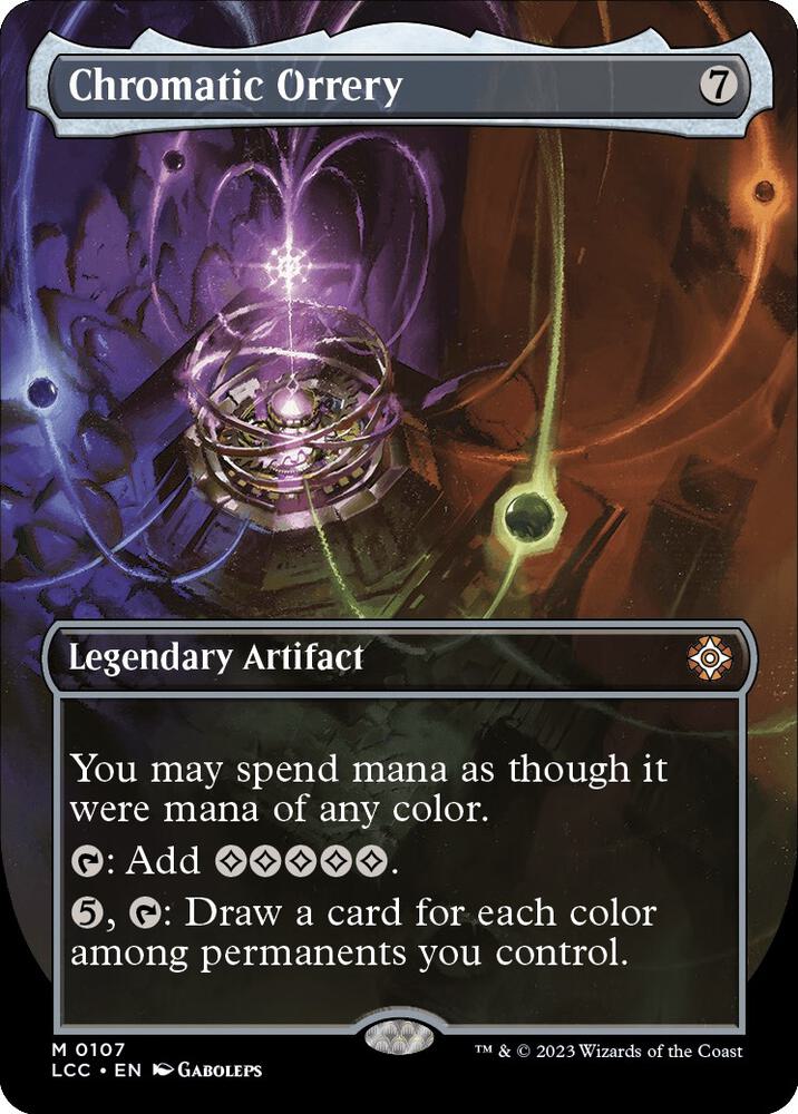 Chromatic Orrery (Borderless) [The Lost Caverns of Ixalan Commander]